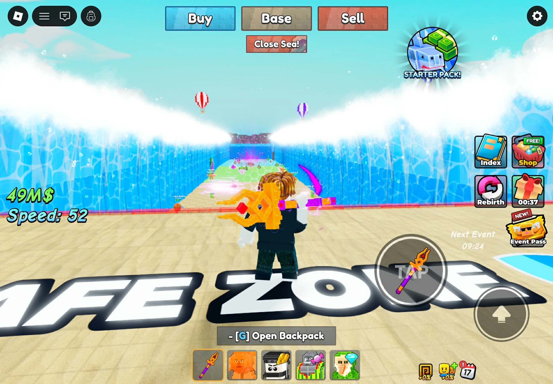 Open Sea For Brainrots gameplay screenshot
